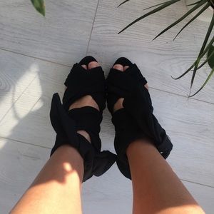 Topshop Ribbon Wedges